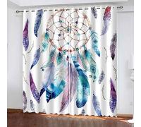 Tende oscuranti isolate termicamente 3D con motivo floreale colorato, 90% blocco della luce, design moderno per soggiorno, cucina, camera dei bambini, resistenti al calore e al freddo