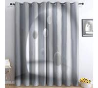 Tende oscuranti per camera da letto 140L x 245A cm 2 pannelli, tende con stampa di Geometria spazio tunnel sfere - tenda Minimalismo per decorare la camera dei bambini e il soggiorno