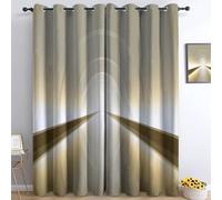 Tende oscuranti per camera da letto 70L x 160A cm 2 pannelli, tende con stampa di Geometrico spazio sfere sospese - tenda Minimalismo per decorare la camera dei bambini e il soggiorno