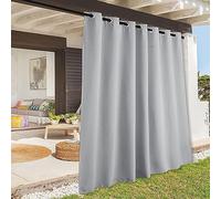 Tende oscuranti per esterni, 155 x 274 cm, confezione da 2 tende parasole per balconi, impermeabili, tende laterali per gazebo con occhielli, perfette per la privacy e la resistenza agli agenti