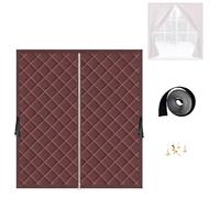 Tende Oscuranti Per Finestre Con Isolamento Termico, Kit Di Per Dal Freddo E Calore Invernale, 50 80 100 140 160 180 200cm Include Nastro Biadesivo(Marrone,60x90cm)