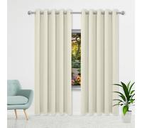 Tende Oscuranti per Interni 220 x 242 cm Moderne Termiche Tende Oscuranti Termiche Morbide per Camera da Letto e Soggiorno, Beige