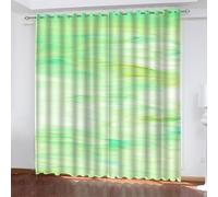 Tende Oscuranti per Interni Moderne 2 Pezzi 210 CM Altezza, Verde Tende Termiche con Anelli Struttura Tenda Oscurante Camera da Letto Tenda Soggiorno, L132 x A210 CM