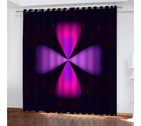 Tende Oscuranti per Interni Moderne 2 Pezzi 228 CM Altezza, Viola Tende Termiche con Anelli Quadrifoglio Tenda Oscurante Camera da Letto Tenda Soggiorno, L117 x A228 CM