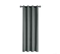Tende oscuranti per isolamento termico, tenda oscurante per porta, 132 x 241 cm, tende termiche calde per tutte le stanze (grigio scuro)