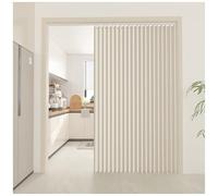 Tende Oscuranti per Porta, Tende Pieghevoli a Fisarmonica per Armadi Senza Porta Resistente all'Acqua Tenda Divisoria per Interni per Camera da Letto, Finestra, Bagno, Porta(Beige,200x240cm)