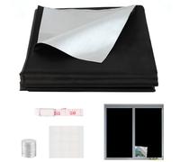 Tende oscuranti regolabili nere, 150 x 100 cm, copertura in materiale oscurante con cuscinetti adesivi, tende oscuranti magnetiche, tende oscuranti con strisce in velcro, per decorazione camera da