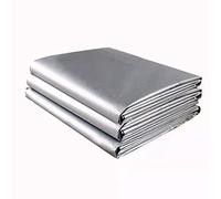 Tende Oscuranti Tende a Isolamento Termico e Sonoro rivestito in argento su due lati, for Camera da Letto, Portico, Soggiorno Oscuranti per Interni Gancio quadruplo a banda larga 3.8 x 2.7 m