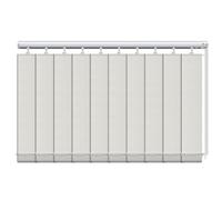 Tende oscuranti verticali personalizzabili per finestre filtranti la luce e per patio porta scorrevole in vetro, set completo di doghe (120 cm x 150 cm)