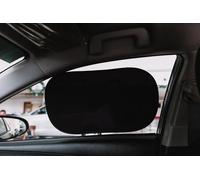 Tende Parasole per Finestrini Auto - Protezione Solare UVA 99,79% e UVB 99,95% - Set 4 Pezzi Semi-Traspiranti L - Parasole Laterali Auto per Bambini e Neonati - Kinder Fluff