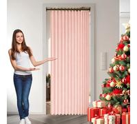 Tende per Armadio a Fisarmonica 90 x 100 cm Impermeabile, Antispruzzo, Fisarmonica, Magnetica Anti-Spruzzi Tenda Divisoria per Interni per Bagno, Camera da Letto, Rosa