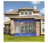 Tende per autolavaggio, Tende in Vinile Resistenti per Esterni, per Patio e pergolato, teloni Trasparenti Impermeabili per autolavaggio e autolavaggio Industriale, 1,8x2,4 m/5,9x7,9 Piedi, b