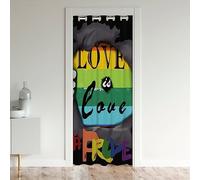Tende per Finestre Arcobaleno per Ragazze, Ragazzi, Bambini, Uomini, Donne - L'Amore è Amore, Tenda per Porta dell'Armadio, Camera da Letto e Soggiorno - Tema Orgoglio, Multicolore