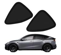 Tende per finestre di auto sfumature di sole a maglie triangolari nere con modello Y 2017 a 2024 2pcs
