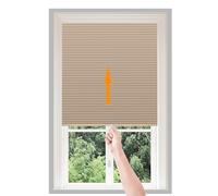 Tende per finestre Tirare verso il basso No Drill Blinds Non-woven Light Filtering Stick On Cut to Size Tenda temporanea plissettata autoadesiva per camera da letto, cucina, bagno, finestre, porte