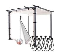 Tende per gazebo da esterno con cerniera, impermeabili, velate decorative, trasparenti, antipolvere e antimacchia, perfette per spazi da 3,5 x 2,2 m.