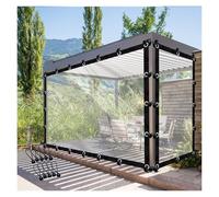 Tende per gazebo da giardino in PVC trasparente personalizzabili con occhielli per pergole patio schermi privacy resistenti alle intemperie tende per esterni perfette per ponti e cortili