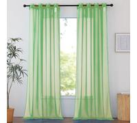 Tende per Interni 60 x 170 cm Moderne con Occhielli Voile Tenda Finestra Interno Salotto Eleganti Belle, Decorazioni per La Casa per Soggiorno Camera Cameretta, Frutta verde