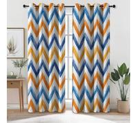 Tende per Interni Medievale Geometria, 70L x 160A cm (2 Pannelli) - Tende Oscuranti Spina Di Pesce, Finestre Camera da Letto Soggiorno, Arredamento Casa con Occhielli