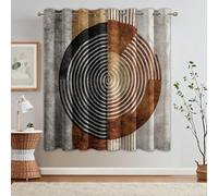 Tende per Interni Medioevo Moderno, L 140 x A 280 cm 2 Pezzi - Tende Oscuranti Astratto Geometrico, Finestre Camera da Letto Soggiorno, Arredamento Casa, con OcchielliAS-M126