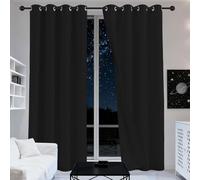 Tende per Interni Oscuranti 240 x 215 cm Isolanti Termiche Protezione Della Privacy Tende Oscuranti Camera da Letto Moderne per Il Soggiorno e La Camera, Nero