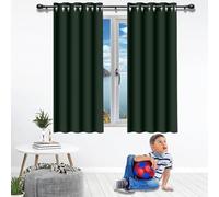 Tende per Interni Tenda Oscurante 148 x 143 cm Isolanti Termiche Tende Termiche Invernali per Camera da Letto e Cameretta Bambini, Verde Scuro