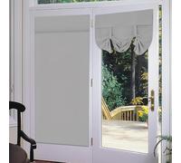 Tende per porta francese, 66 x 173 cm, tenda anteriore con benda, tende per porte francesi da incollare su tende, oscuranti, privacy e controllo della luce per bed soggiorno (grigio)