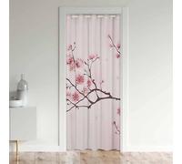 Tende per porte con fiori di ciliegio per la privacy giapponese Sakura floreale armadio tenda per camera da letto rosa fiore 30% -50% oscuranti copertura per porta, tenda per finestra, tenda per fine