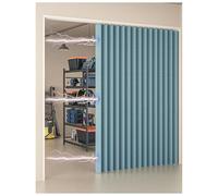 Tende Pieghevole Divisorio per Stanze, Tenda per Porta Termica Isolante Freddo e Caldo con Pomelli Magnetici/Traccia per Porta Dell'armadio e Porta Dello Spogliatoio(A,Track W80cm/Curtain H240cm)