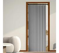 Tende Pieghevoli Magnetiche 114 x 175 cm Divisorio per Stanza, Isolamento Termico, per La Privacy Tenda per Porta Termica, Tenda Divisoria per Bagno, Camera da Letto, Grigio