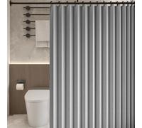 Tende Pieghevoli Magnetiche 115 x 115 cm Isolamento Termico, Blocco Della Luce, Stile Pieghevole Tenda da Doccia a Fisarmonica per Camera da Letto, Soggiorno, Grigio