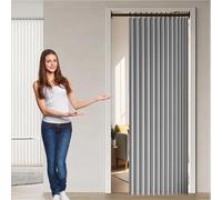 Tende Pieghevoli Magnetiche 130 x 144 cm Divisorio per Stanza, Isolamento Termico, per La Privacy Personalizzabile Tenda Bagno Doccia per Camera da Letto, Bagno, Grigio