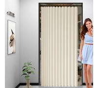Tende Pieghevoli Magnetiche 175 x 130 cm Divisorio per Stanza, Isolamento Termico, per La Privacy Tende Pieghevoli a Fisarmonica per Camera da Letto, Soggiorno, Beige