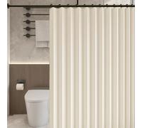 Tende Pieghevoli Magnetiche 90 x 100 cm Isolamento Termico, Blocco Della Luce, Stile Pieghevole Tenda da Doccia a Fisarmonica per Camera da Letto, Soggiorno, Beige