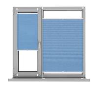 Tende plissettate, Tenda Plissettata, 50 x 120 cm Protezione dal Sole e della Privacy, Tende Oscuranti per Interni Parti per Il Montaggio Incluse, per Finestra Porte Senza Fori, Blu Cielo