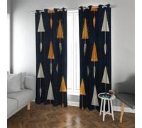 Tende retrò nordiche per camera da letto Tende oscuranti cucina con design geometrico a freccia isolante termicamente per lavanderia di fattoria extra lunghe 2 pannelli (W175xL180cm ciascuno)