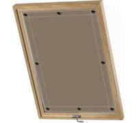 Tende Rullo 76x73cm Colore Multiplo, Varie dimensioni, Tenda Oscurante Rullo Tenda A Rullo Esterno per Finestre Roto Protezione Solare Riduzione Calore -Marrone
