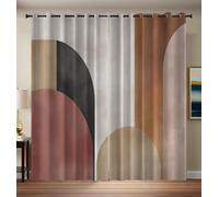 Tende Salotto Moderne 2 Pezzi 140L X 280A Cm, Tende Stampate Con Geometria Figure, Tende Termiche Isolanti Per Interni, Oscuranti Tende Per Casa, Tende Cameretta Tende Con Anelli