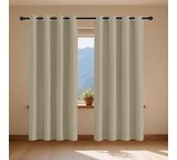 Tende Soggiorno Moderne 60 x 90 cm Antirumore/Porta Finestra Casa/Vari Colori Tende Camera da Letto Isolanti per Il Soggiorno e La Camera, bianco