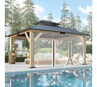 Tende Teloni Impermeabile Trasparente,Pannelli Laterali In Telone Trasparenti In PVC Esterno Con Occhielli,Telone In Plastica Per Gazebo/Portico/Patio Con Cerniera,0.3mm Di Spessore,2Zipper-5.6x3m