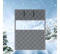 Tende Termica Della Porta Pellicola Termica per Finestre Contro Il Freddo, Kit Isolamento Finestre, Agenti Atmosferici Inverno Antigelo, Copertura Termica Impermeabile 50-300cm(Grays)