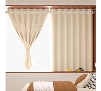 Tende Termica Invernale Curtains Tende Oscuranti con Occhielli Tende Isolamento Antivento Isolanti per Mantenere Il Freddo Fuori e Migliorare La Privacy(220x220 cm/86.7x86.7")