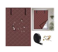 Tende Termica Isolante Freddo e Caldo da Interno, 50/60/70/80/90/100/150/200cm Kit di Isolamento per Finestre per Inverno ed Estate Riutilizzabile(Marrone,63x79in/160x200cm)