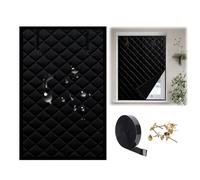 Tende Termica Isolante Freddo e Caldo da Interno, 50/60/70/80/90/100/150/200cm Kit di Isolamento per Finestre per Inverno ed Estate Riutilizzabile(Nero,22x79in/55x200cm)
