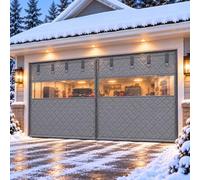 Tende Termica Isolante Freddo e Caldo Garage, Porta Magnetica Antivento | Telo coibentato multistrato, blocca spifferi gelidi, trattiene calore e abbatte consumi energetici(Grays,250x225cm)