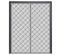 Tende Termica Isolante Magnetica per Porta Freddo e Caldo, Tende Termiche Oscuranti per Porta, Impermeabile, Antivento e Risparmio Energetico, PU, 100 x 220 cm(Grigio,160x240cm)