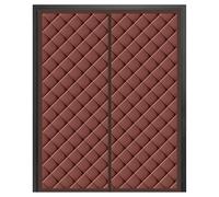 Tende Termica Isolante Magnetica per Porta Freddo e Caldo, Tende Termiche Oscuranti per Porta, Impermeabile, Antivento e Risparmio Energetico, PU, 100 x 220 cm(Rosso,130x240cm)