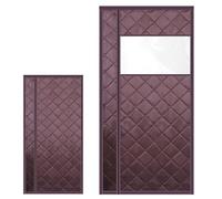 Tende Termica Magnetica Per Porte, Tende Per Porta Inverno Termica Grigio 80/90/100/110/120cm, Contro Freddo E Calore Per Balcone Soggiorno Cantina Cucina(Browns,W 110 x H 185cm)