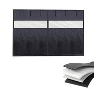 Tende Termica Magnetica Porta Garage, Kit Isolante Invernale Spesso, Chiusura Automatica A Calamita, Schermo Antispifferi Impermeabile, 210 215 240 244 365 490 Cm(Blacks,244x360cm)
