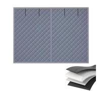 Tende Termica Magnetica Porta Garage, Kit Isolante Invernale Spesso, Chiusura Automatica A Calamita, Schermo Antispifferi Impermeabile, 210 215 240 244 365 490 Cm(Gray,244x300cm)